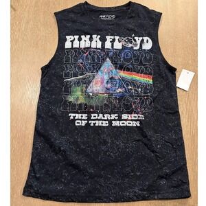 Pink Floyd Dark Side of the Moon Men's Medium Sleeveless Graphic Tank Top Black